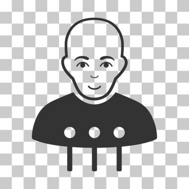 Cyborg arabirimi vektör simgesi