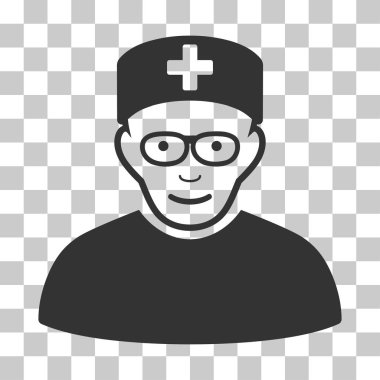 Tıbbi uzman vektör simgesi