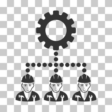 Servis personeli vektör simgesi