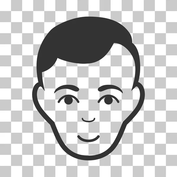 Icône vectorielle visage d'homme — Image vectorielle