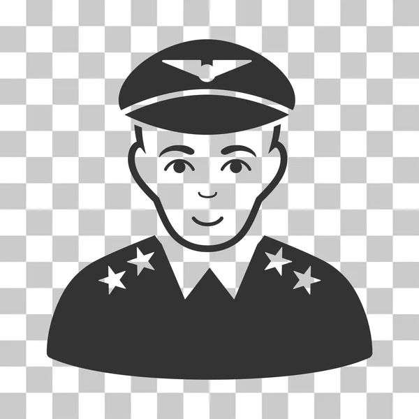 Icône vectorielle du pilote militaire — Image vectorielle