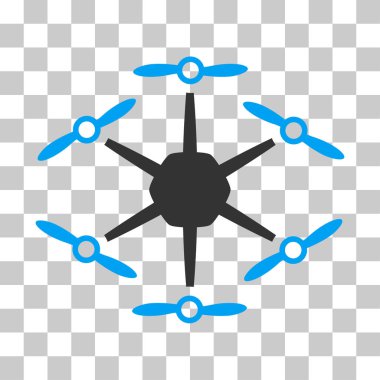 Hexacopter vektör simgesi