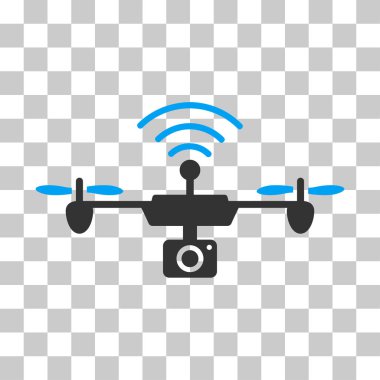 Radyo kamera Airdrone vektör simgesi