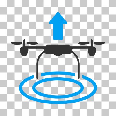 Drone vektör simgesi başlatmak