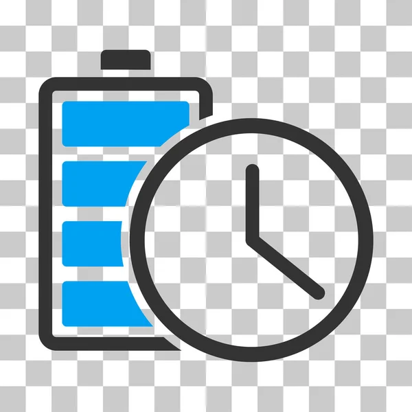 Battery Time Vector Icon — Stock Vector
