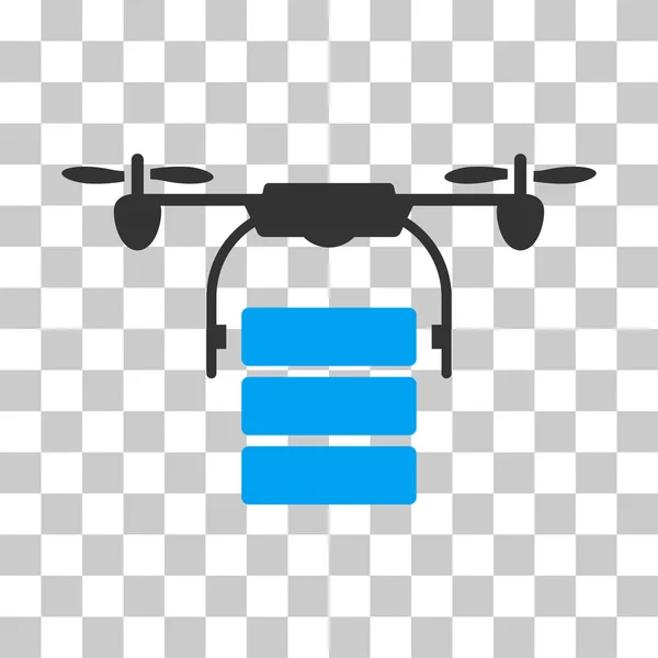 Вантажу Drone векторної Icon — стоковий вектор