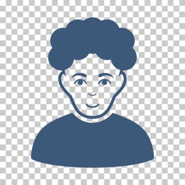 Brunet adam vektör simgesi