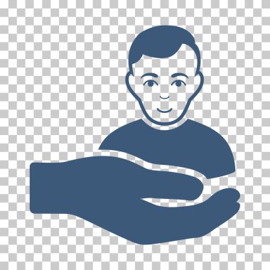 Müşteri Destek el vektör simgesi