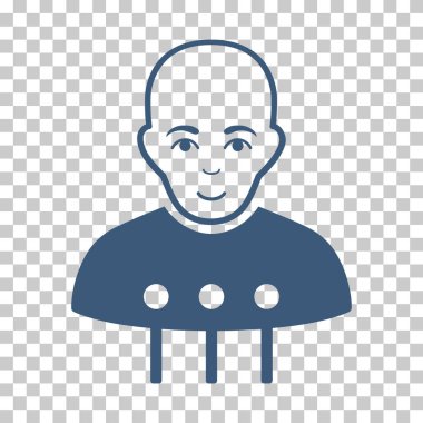 Cyborg arabirimi vektör simgesi