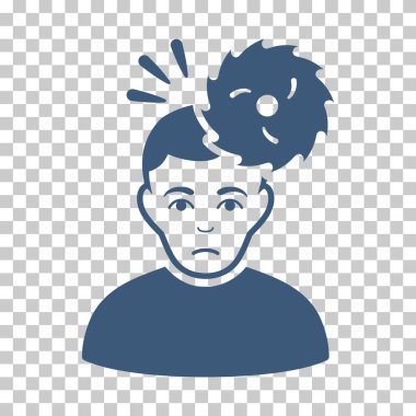 Baş ağrısı vektör simgesi