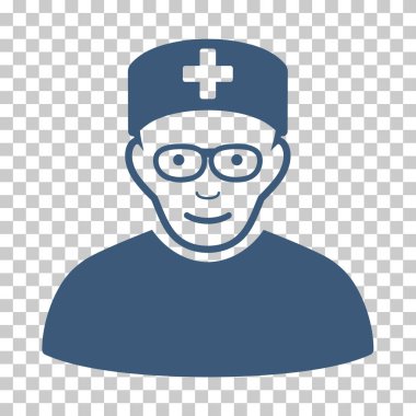 Tıbbi uzman vektör simgesi