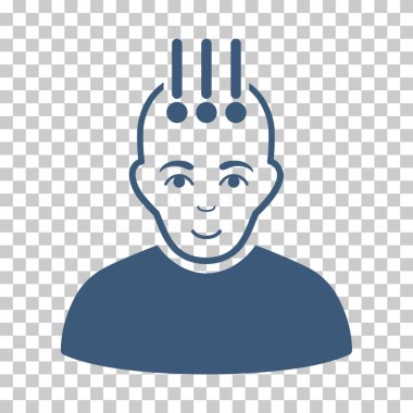 Sinirsel arayüz vektör simgesi