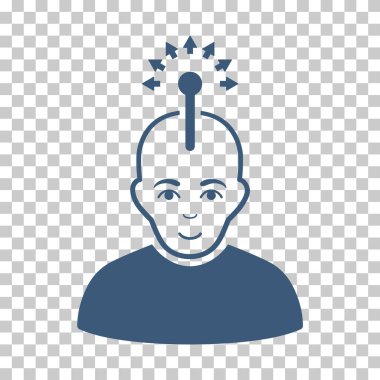 Optik sinir arayüzü vektör simgesi