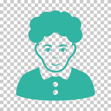 Esmer kadın vektör simgesi