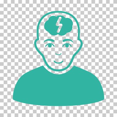 Akıllı çocuk vektör simgesi