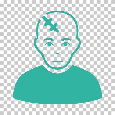 Kafası zarar vektör simgesi