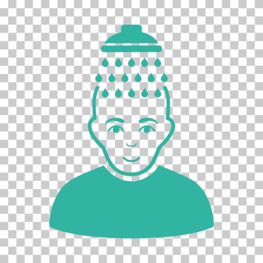 Kafa duş vektör simgesi