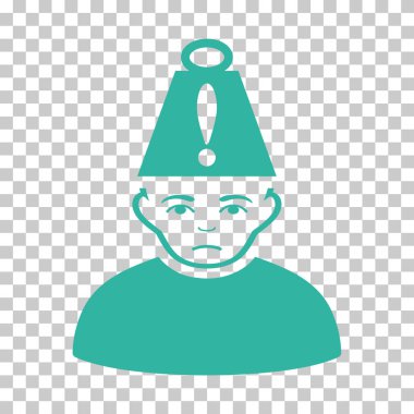 Baş stres vektör simgesi