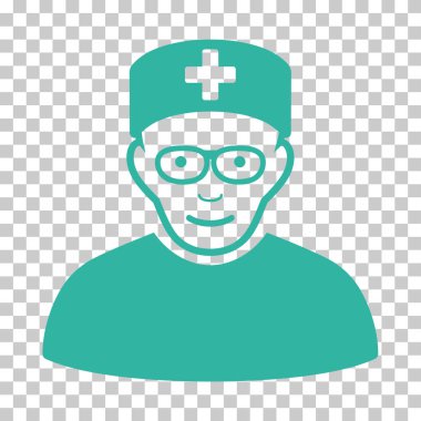 Tıbbi uzman vektör simgesi