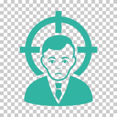 Kurban işadamı vektör simgesi