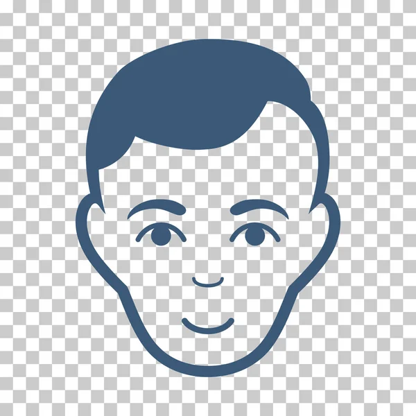 Icône vectorielle visage d'homme — Image vectorielle