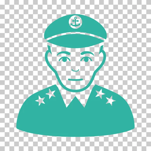 Capitaine militaire Icône vectorielle — Image vectorielle