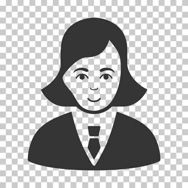 Negocios Lady Vector Icono — Vector de stock