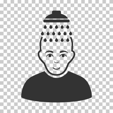 Kafa duş vektör simgesi