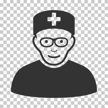 Tıbbi uzman vektör simgesi