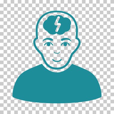 Akıllı çocuk vektör simgesi