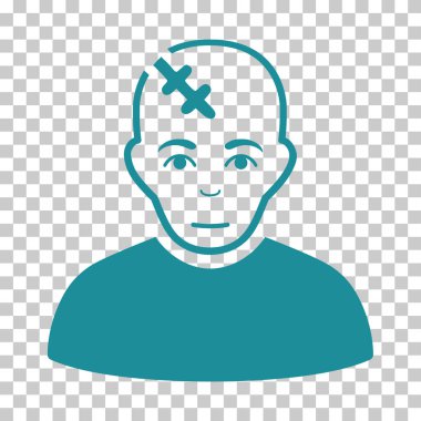 Kafası zarar vektör simgesi