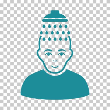 Kafa duş vektör simgesi