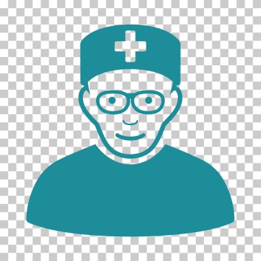Tıbbi uzman vektör simgesi