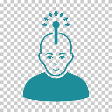 Optik sinir arayüzü vektör simgesi