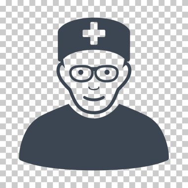 Tıbbi uzman vektör simgesi