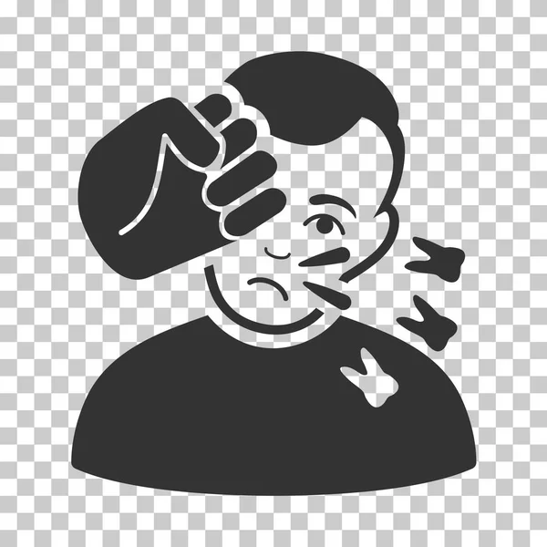 Head Strike Vector Icon — Stock Vector