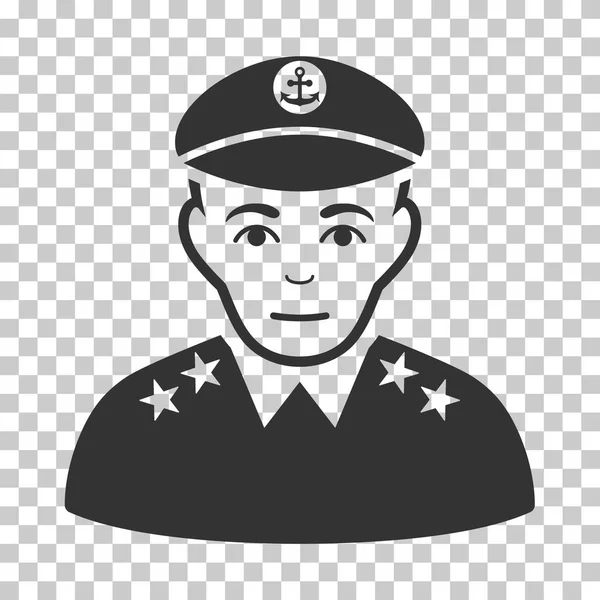 Capitaine militaire Icône vectorielle — Image vectorielle