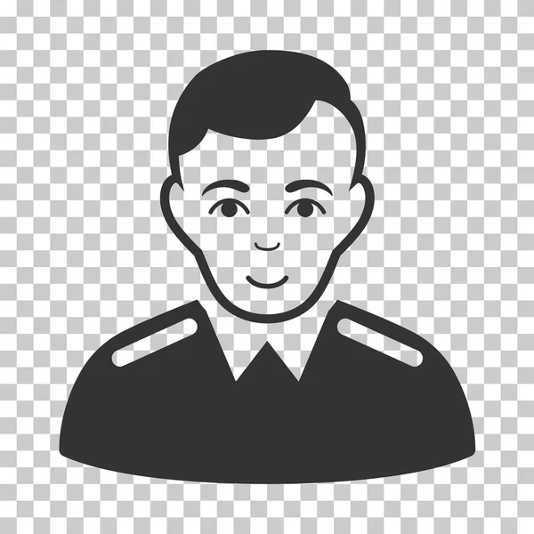 Icône vectorielle d'officier — Image vectorielle