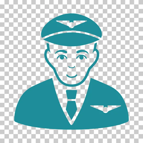 Pilot Vector Icon — Stock Vector