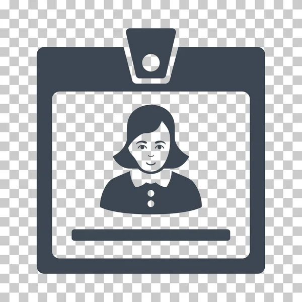 Ícone do vetor do emblema da mulher — Vetor de Stock