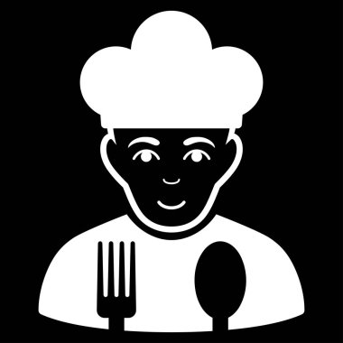 Düz vektör simge yemek