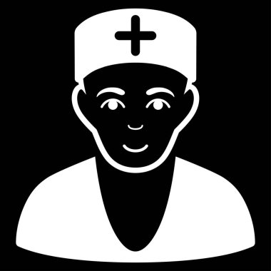 Doktor düz vektör simgesi