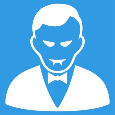 Vampir düz vektör simgesi