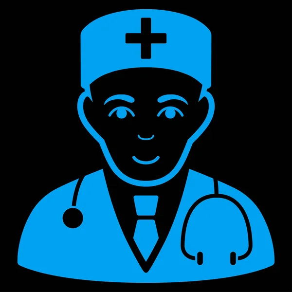 Physician Flat Vector Icon — Stock Vector