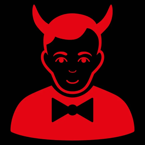 Devil Flat Vector Icon — Stock Vector