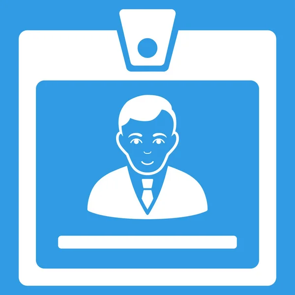 Badge gestionnaire Icône vectorielle plate — Image vectorielle