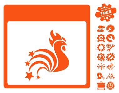 Horoz Fireworks ile Bonus sayfa vektör simge takvim