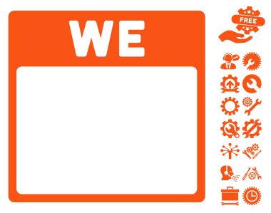 Çarşamba ile Bonus sayfa vektör simge takvim