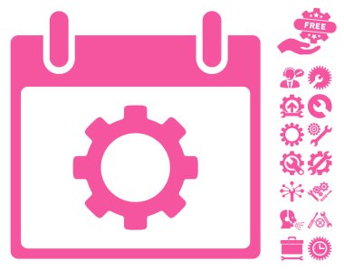 Vites seçenekleri takvim gün vektör simgesi Bonus ile