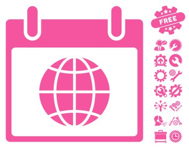 Takvim sayfası vektör simge Bonus ile